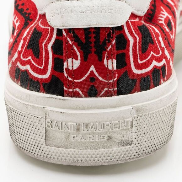 Saint Laurent Canvas Bedford Low Top Sneakers - Picture 9 of 10